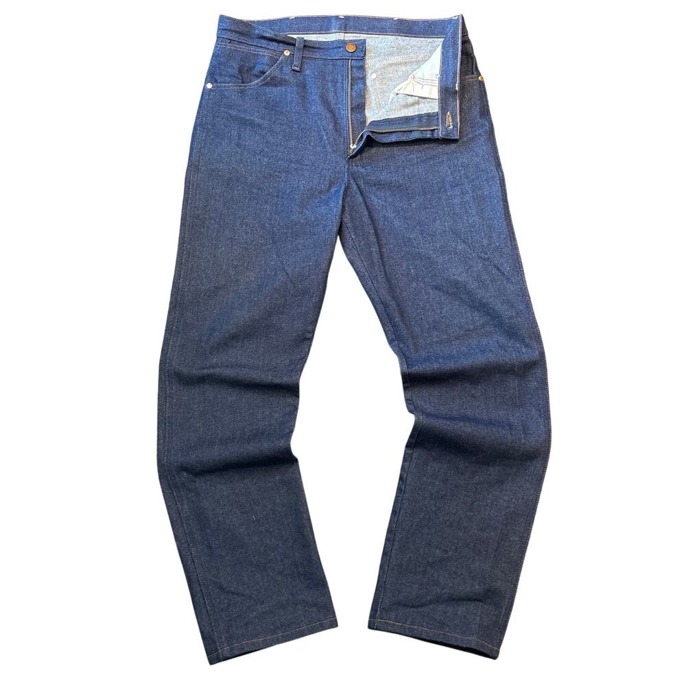 Wrangler 13MWZ Cowboy Cut Original Fit Men's Jeans 34x33 Dark Indigo Cotton